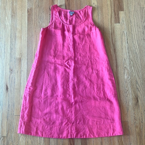 J. Jill Pink Linen Dress Size: Small P - Picture 1 of 6